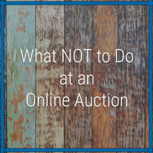 what not to do online auction